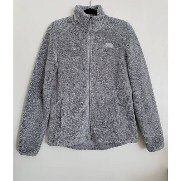 Light Grey The North Face Osito Fleece Full Zip Jacket M - Picture 1 of 5